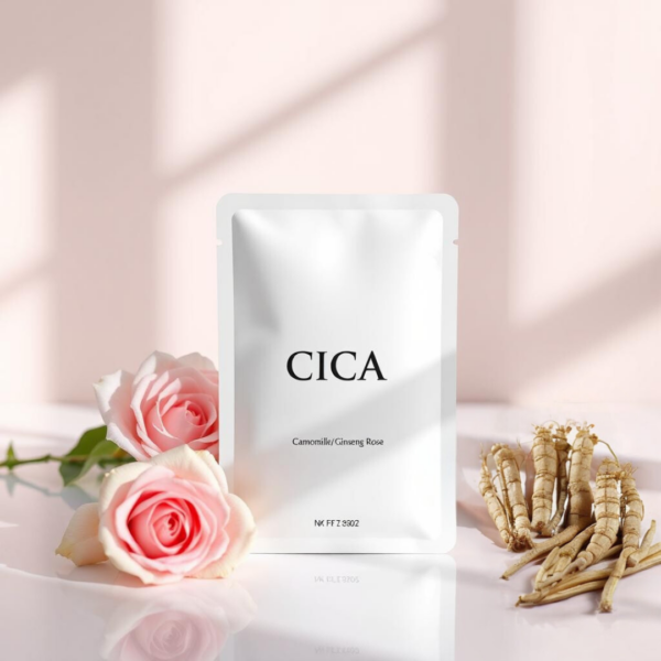🌿 Masque Éclat au Ginseng, Camomille & Extrait de Rose